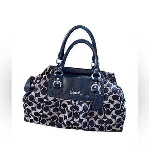 Vintage 2000s Coach ashley signature satchel/purse shoulder bag15448